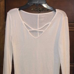 White long sleeve tee